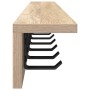 Perchero de pared Roble Sonoma 100 x 10,5 x 10,5 cm en Estanterías | Comprar online en Foru.es