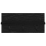 Perchero de pared Roble Negro 40 x 10,5 x 18 cm en Estanterías | Comprar online en Foru.es