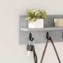 Perchero de pared Gris Concreto 40 x 10,5 x 18 cm en Estanterías | Comprar online en Foru.es
