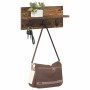 Perchero de pared Roble ahumado 40 x 10,5 x 18 cm en Estanterías | Comprar online en Foru.es