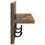 Perchero de pared Roble ahumado 40 x 10,5 x 18 cm en Estanterías | Comprar online en Foru.es