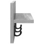 Perchero de pared Gris Sonoma 40 x 10,5 x 18 cm en Estanterías | Comprar online en Foru.es