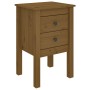 Mesita de noche madera maciza de pino marrón miel 40x35x61,5 cm de vidaXL, Mesitas de noche - Ref: Foro24-813695, Precio: 54,...