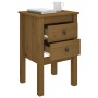 Mesita de noche madera maciza de pino marrón miel 40x35x61,5 cm de vidaXL, Mesitas de noche - Ref: Foro24-813695, Precio: 54,...
