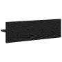 Perchero de pared Roble Negro 60 x 10,5 x 18 cm en Estanterías | Comprar online en Foru.es