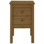 Mesita de noche madera maciza de pino marrón miel 40x35x61,5 cm de vidaXL, Mesitas de noche - Ref: Foro24-813695, Precio: 54,...