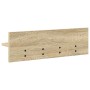 Perchero de pared Roble Sonoma 60 x 10,5 x 18 cm en Estanterías | Comprar online en Foru.es
