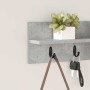 Perchero de pared Gris Concreto 60 x 10,5 x 18 cm en Estanterías | Comprar online en Foru.es
