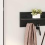 Perchero de pared Roble Negro 80 x 10,5 x 18 cm en Estanterías | Comprar online en Foru.es