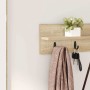 Perchero de pared Roble Sonoma 80 x 10,5 x 18 cm en Estanterías | Comprar online en Foru.es