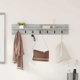 Perchero de pared Gris Concreto 100 x 10,5 x 18 cm en Estanterías | Comprar online en Foru.es
