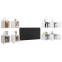 Muebles de pared para TV 8 uds blanco 30,5x30x30 cm en Muebles TV | Comprar online en Foru.es