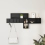Perchero de pared con estante Roble Negro 100 x 12 x 43,5 cm en Estanterías | Comprar online en Foru.es