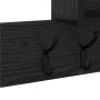 Perchero de pared con estante Roble Negro 100 x 12 x 43,5 cm en Estanterías | Comprar online en Foru.es