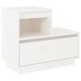 Mesitas de noche 2 uds madera maciza de pino blanco 60x34x51 cm de vidaXL, Mesitas de noche - Ref: Foro24-814377, Precio: 109...