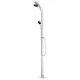 Ducha de jardín con base marrón 220 cm aluminio de vidaXL, Accesorios para piscinas y spa - Ref: Foro24-3070781, Precio: 269,...