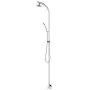Ducha de jardín con base marrón 220 cm aluminio de vidaXL, Accesorios para piscinas y spa - Ref: Foro24-3070781, Precio: 269,...