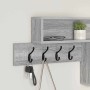 Perchero de pared con estante Gris Sonoma 100 x 12 x 43,5 cm en Estanterías | Comprar online en Foru.es