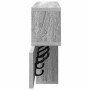 Perchero de pared con estante Gris Sonoma 100 x 12 x 43,5 cm en Estanterías | Comprar online en Foru.es