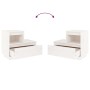 Mesitas de noche 2 uds madera maciza de pino blanco 60x34x51 cm de vidaXL, Mesitas de noche - Ref: Foro24-814377, Precio: 109...