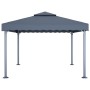 Cenador con tira de luces LED aluminio antracita 400x300 cm de vidaXL, Carpas y cenadores - Ref: Foro24-3070352, Precio: 416,...