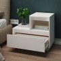 Mesitas de noche 2 uds madera maciza de pino blanco 60x34x51 cm de vidaXL, Mesitas de noche - Ref: Foro24-814377, Precio: 109...