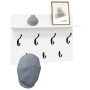 Perchero de pared 60 x 40 x 12 cm Madera de ingeniería en Estanterías | Comprar online en Foru.es