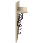 Perchero de pared con estante Roble Sonoma 60 x 40 x 12 cm en Estanterías | Comprar online en Foru.es