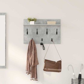 Perchero de pared con estante Gris Concreto 60 x 40 x 12 cm en Estanterías | Comprar online en Foru.es