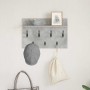 Perchero de pared con estante Gris Concreto 60 x 40 x 12 cm en Estanterías | Comprar online en Foru.es