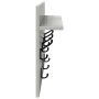 Perchero de pared con estante Gris Concreto 60 x 40 x 12 cm en Estanterías | Comprar online en Foru.es
