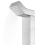 Ducha de jardín con base marrón 225 cm acero inoxidable de vidaXL, Accesorios para piscinas y spa - Ref: Foro24-3070787, Prec...