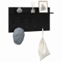 Perchero de pared con estante Roble Negro 80 x 40 x 12 cm en Estanterías | Comprar online en Foru.es