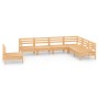 Juego de muebles de jardín 7 piezas madera maciza de pino de vidaXL, Conjuntos de jardín - Ref: Foro24-3083034, Precio: 320,2...