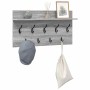 Perchero de pared con estante Gris Sonoma 80 x 40 x 12 cm en Estanterías | Comprar online en Foru.es