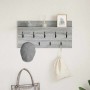 Perchero de pared con estante Gris Sonoma 80 x 40 x 12 cm en Estanterías | Comprar online en Foru.es