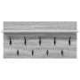 Perchero de pared con estante Gris Sonoma 80 x 40 x 12 cm en Estanterías | Comprar online en Foru.es