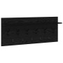 Perchero de pared con estante Roble Negro 100 x 40 x 12 cm en Estanterías | Comprar online en Foru.es