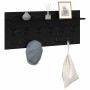 Perchero de pared con estante Roble Negro 100 x 40 x 12 cm en Estanterías | Comprar online en Foru.es