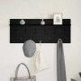 Perchero de pared con estante Roble Negro 100 x 40 x 12 cm en Estanterías | Comprar online en Foru.es