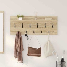 Perchero de pared con estante Roble Sonoma 100 x 40 x 12 cm en Estanterías | Comprar online en Foru.es