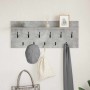 Perchero de pared con estante Gris Concreto 100 x 40 x 12 cm en Estanterías | Comprar online en Foru.es