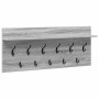 Perchero de pared con estante Gris Sonoma 100 x 40 x 12 cm en Estanterías | Comprar online en Foru.es