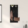 Perchero de pared con estante Roble Negro 40 x 10 x 90 cm en Estanterías | Comprar online en Foru.es