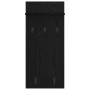 Perchero de pared con estante Roble Negro 40 x 10 x 90 cm en Estanterías | Comprar online en Foru.es