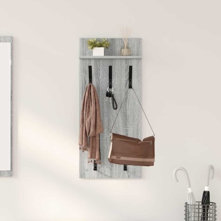 Perchero de pared con estante Gris Sonoma 40 x 10 x 90 cm en Estanterías | Comprar online en Foru.es