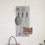 Perchero de pared con estante Gris Sonoma 40 x 10 x 90 cm en Estanterías | Comprar online en Foru.es
