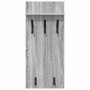 Perchero de pared con estante Gris Sonoma 40 x 10 x 90 cm en Estanterías | Comprar online en Foru.es