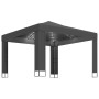 Cenador con doble techo y tira de luces LED antracita 3x3 m de vidaXL, Carpas y cenadores - Ref: Foro24-3070304, Precio: 271,...
