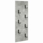 Perchero de pared Gris Concreto 30 x 1,5 x 80 cm en Estanterías | Comprar online en Foru.es